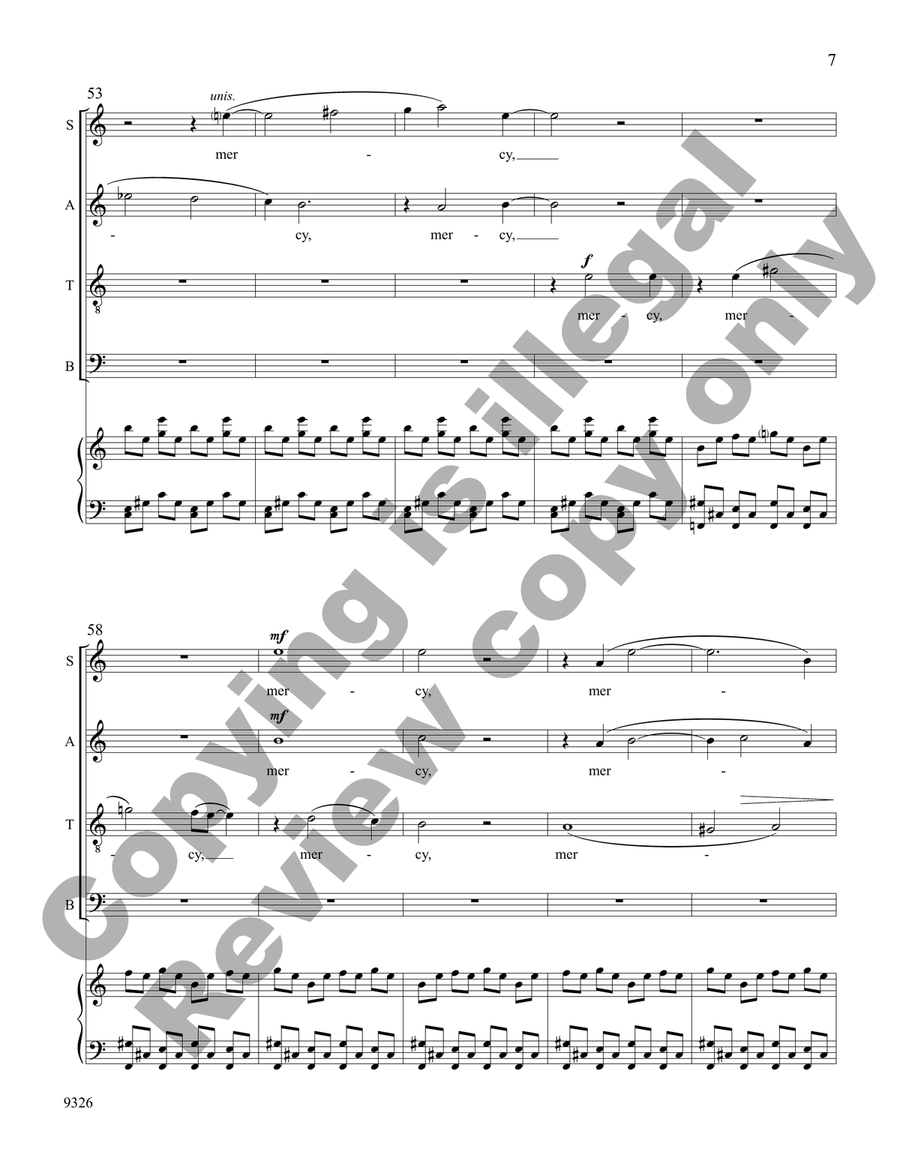 Mass in Exile (Choral Score) Divisi scores gallery preview page 8