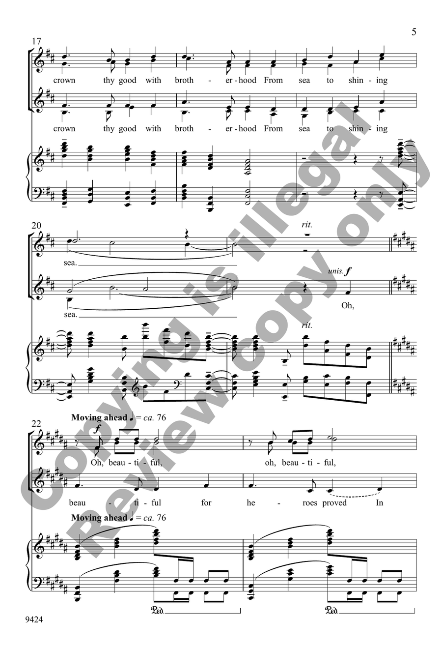 America the Beautiful America the Beautiful SSAA scores gallery preview page 4