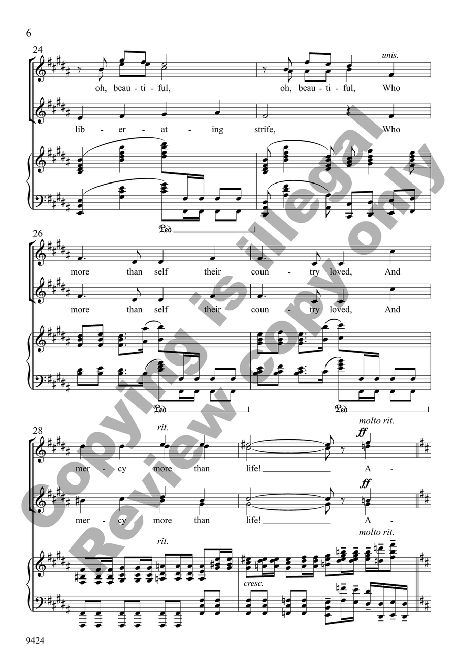 America the Beautiful America the Beautiful SSAA scores gallery preview page 5