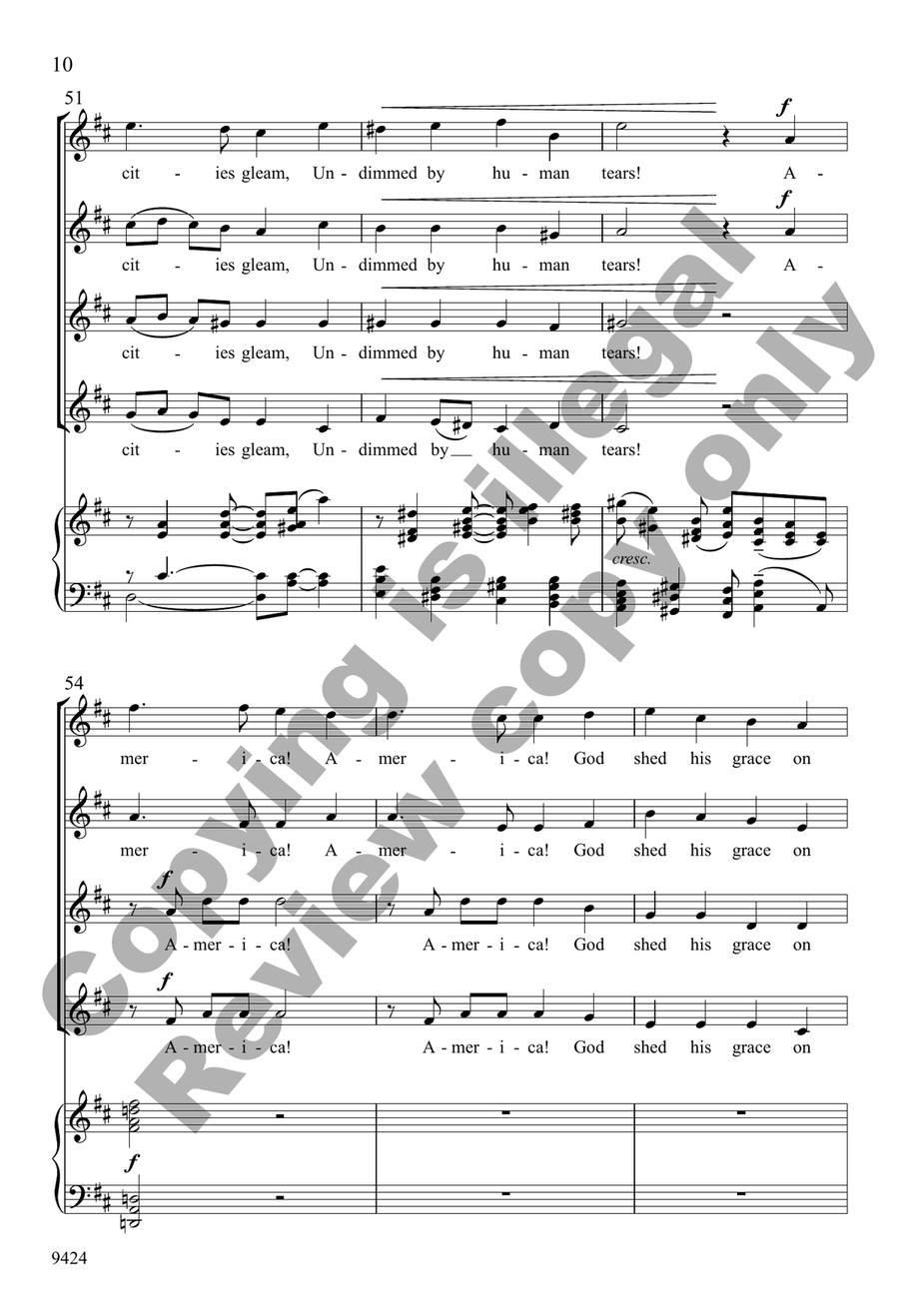 America the Beautiful America the Beautiful SSAA scores gallery preview page 9