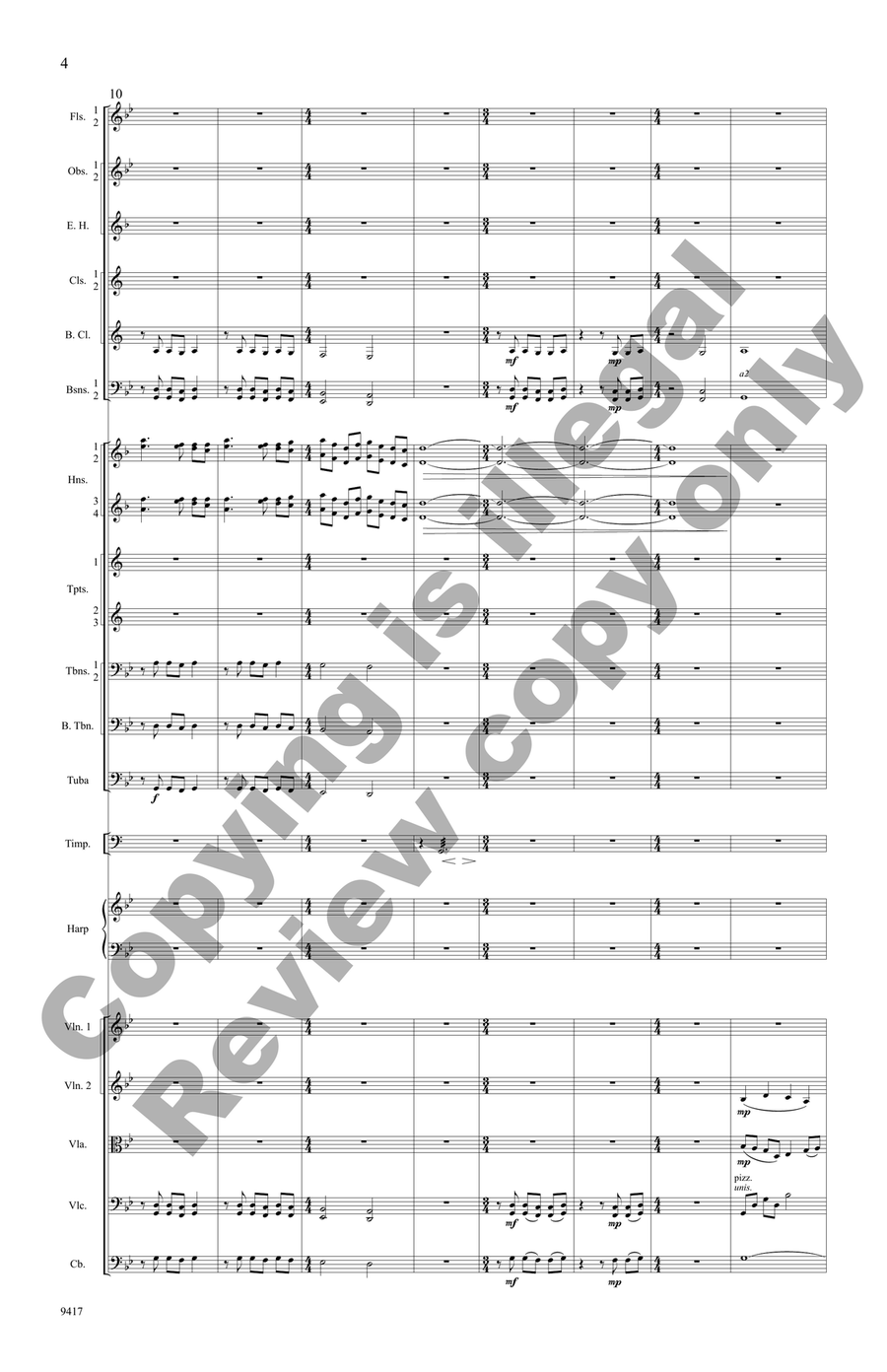 Fantasia on O Come, O Come, Emmanuel (Additional Orchestra Score) Orchestra scores gallery preview page 5