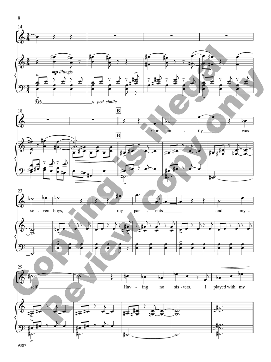 The Paper Lined Shack (Piano/Vocal Score) Cello scores gallery preview page 7