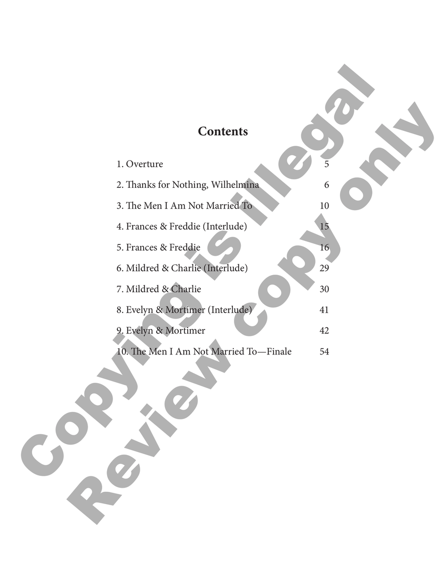 Men I'm Not Married To (Piano/Vocal Score) B-Flat Clarinet scores gallery preview page 4