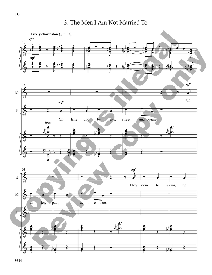 Men I'm Not Married To (Piano/Vocal Score) B-Flat Clarinet scores gallery preview page 8