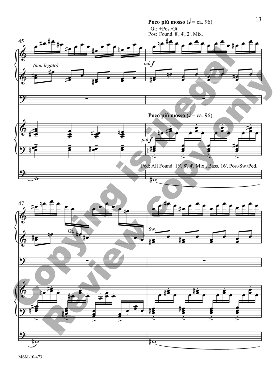 Cantabile à Deux, Op. 99 Cantabile à Deux, Op. 99 Organ scores gallery preview page 8