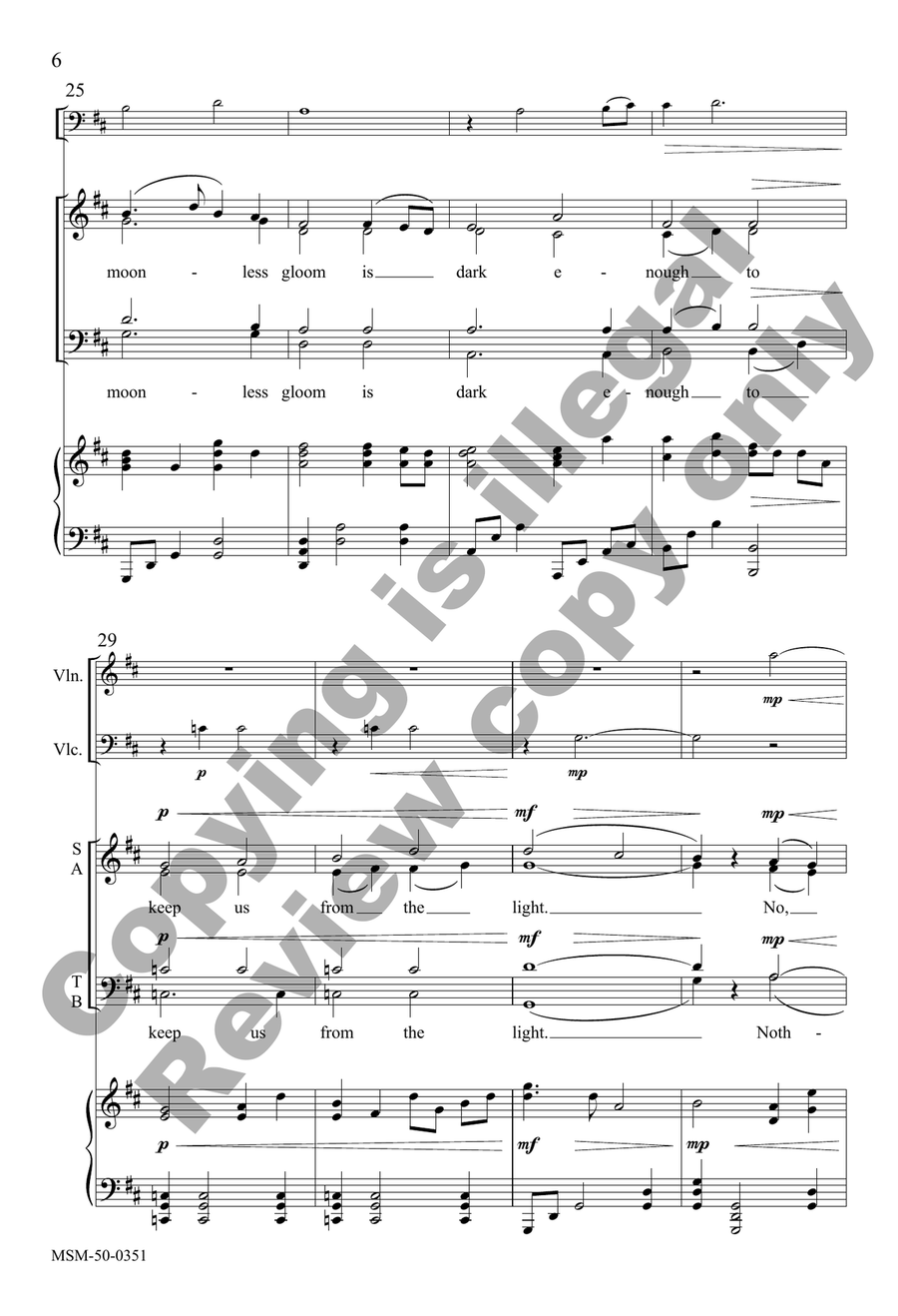 Unshakable (Choral Score) 4-Part scores gallery preview page 5