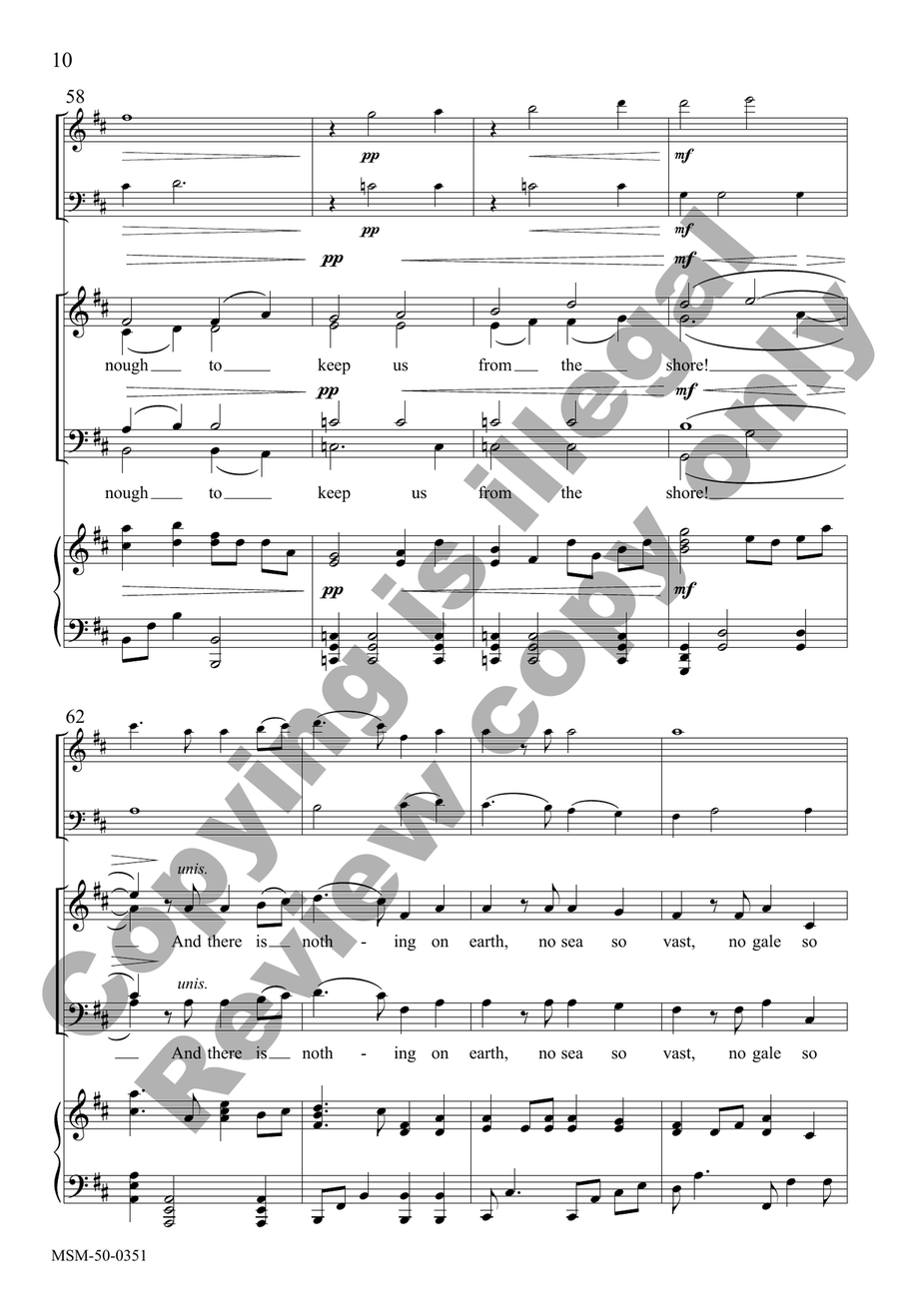 Unshakable (Choral Score) 4-Part scores gallery preview page 9