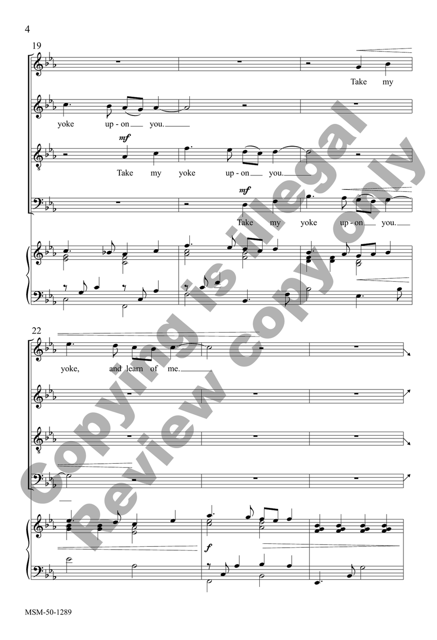 Come to Me Come to Me 4-Part scores gallery preview page 4
