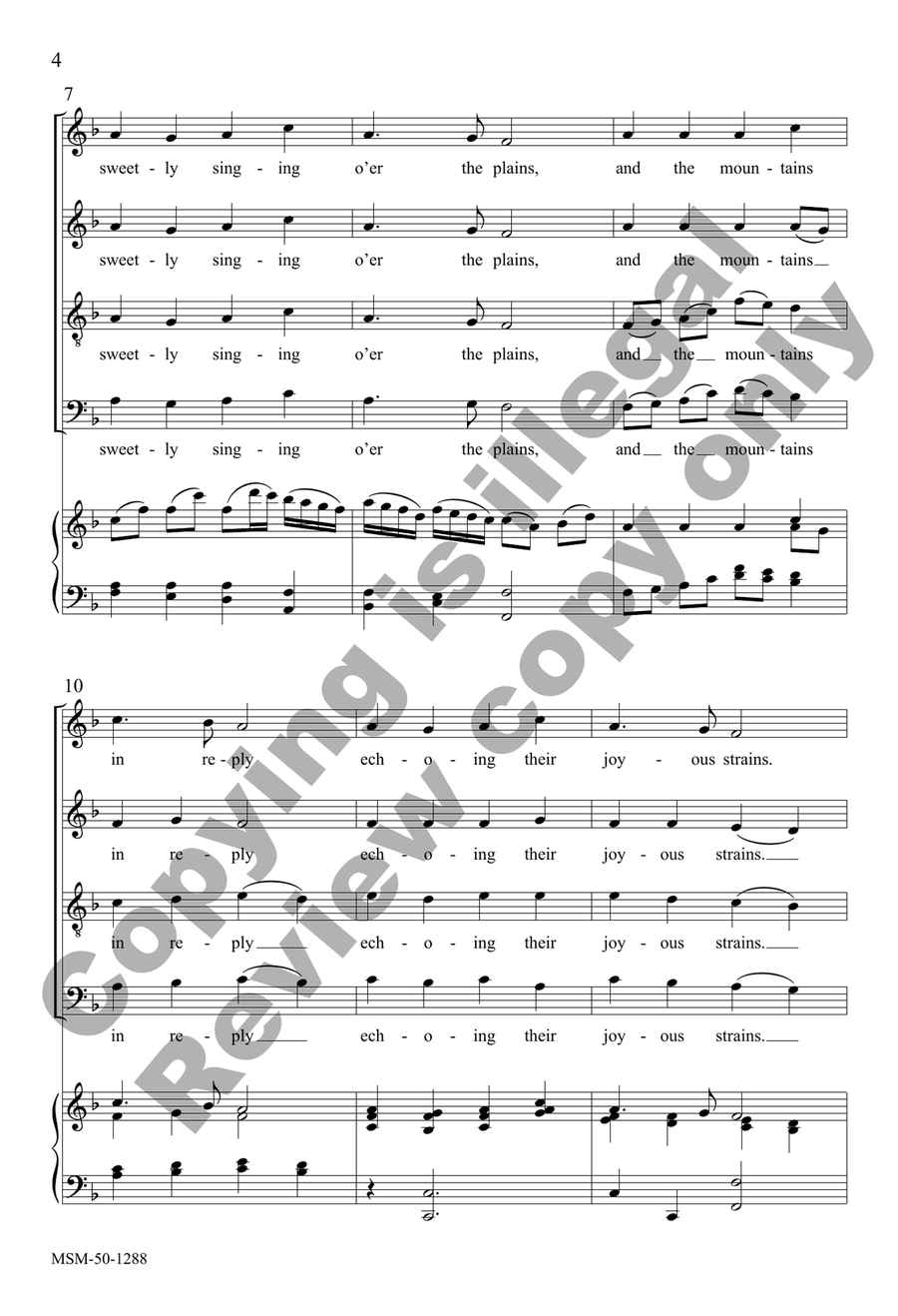 Angels We Have Heard on High (Choral Score) 4-Part scores gallery preview page 3