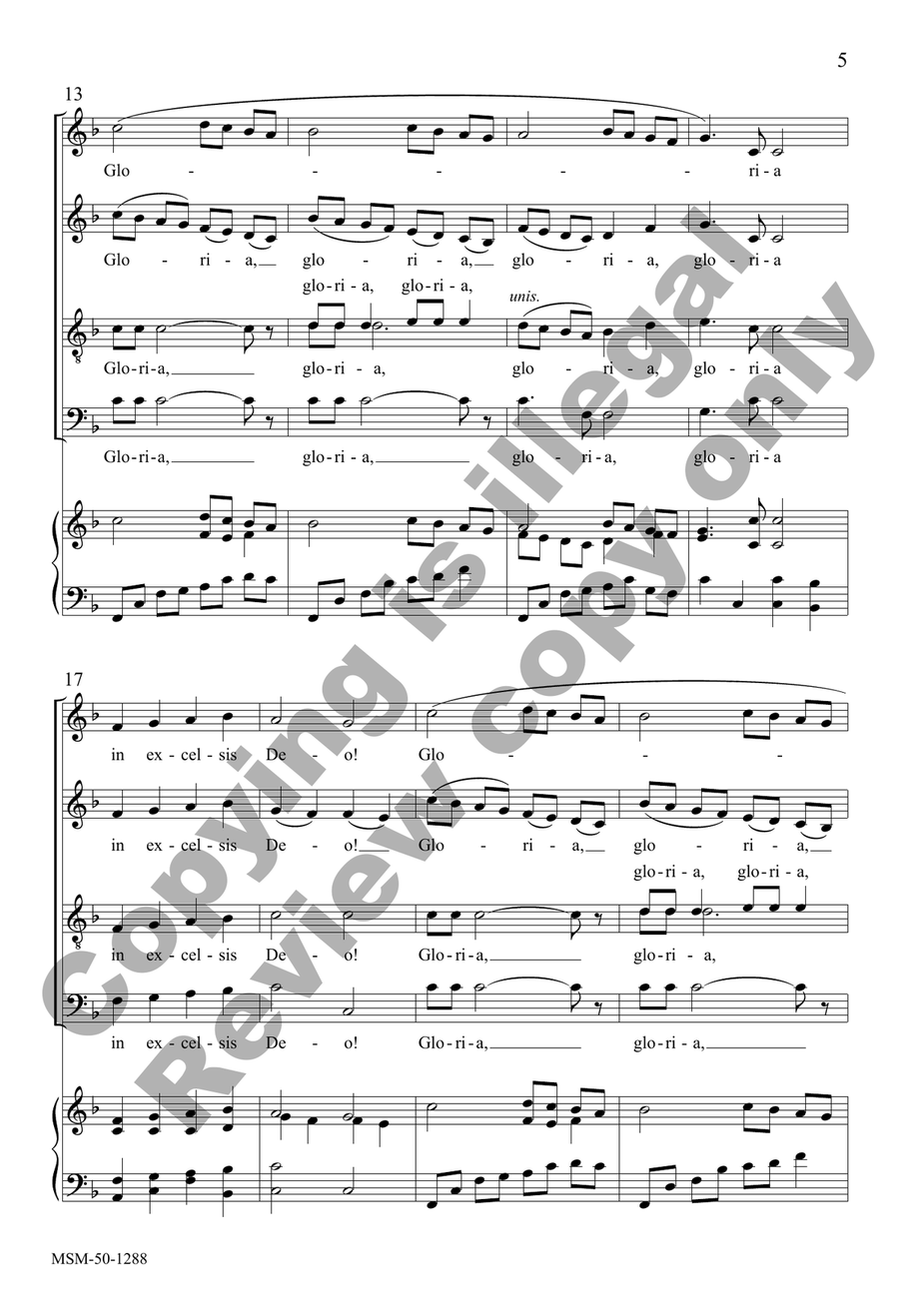 Angels We Have Heard on High (Choral Score) 4-Part scores gallery preview page 4