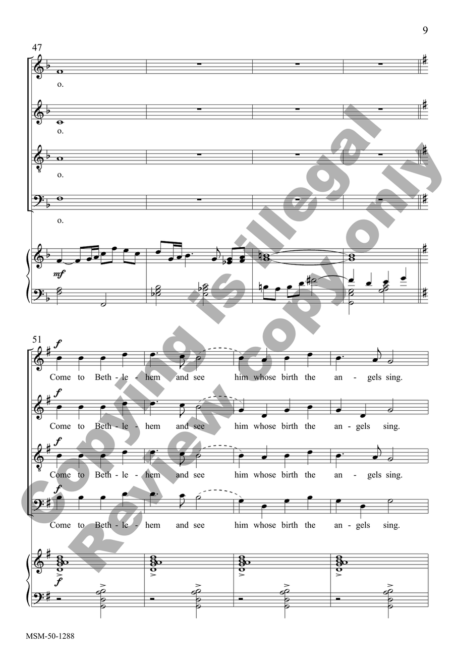 Angels We Have Heard on High (Choral Score) 4-Part scores gallery preview page 8