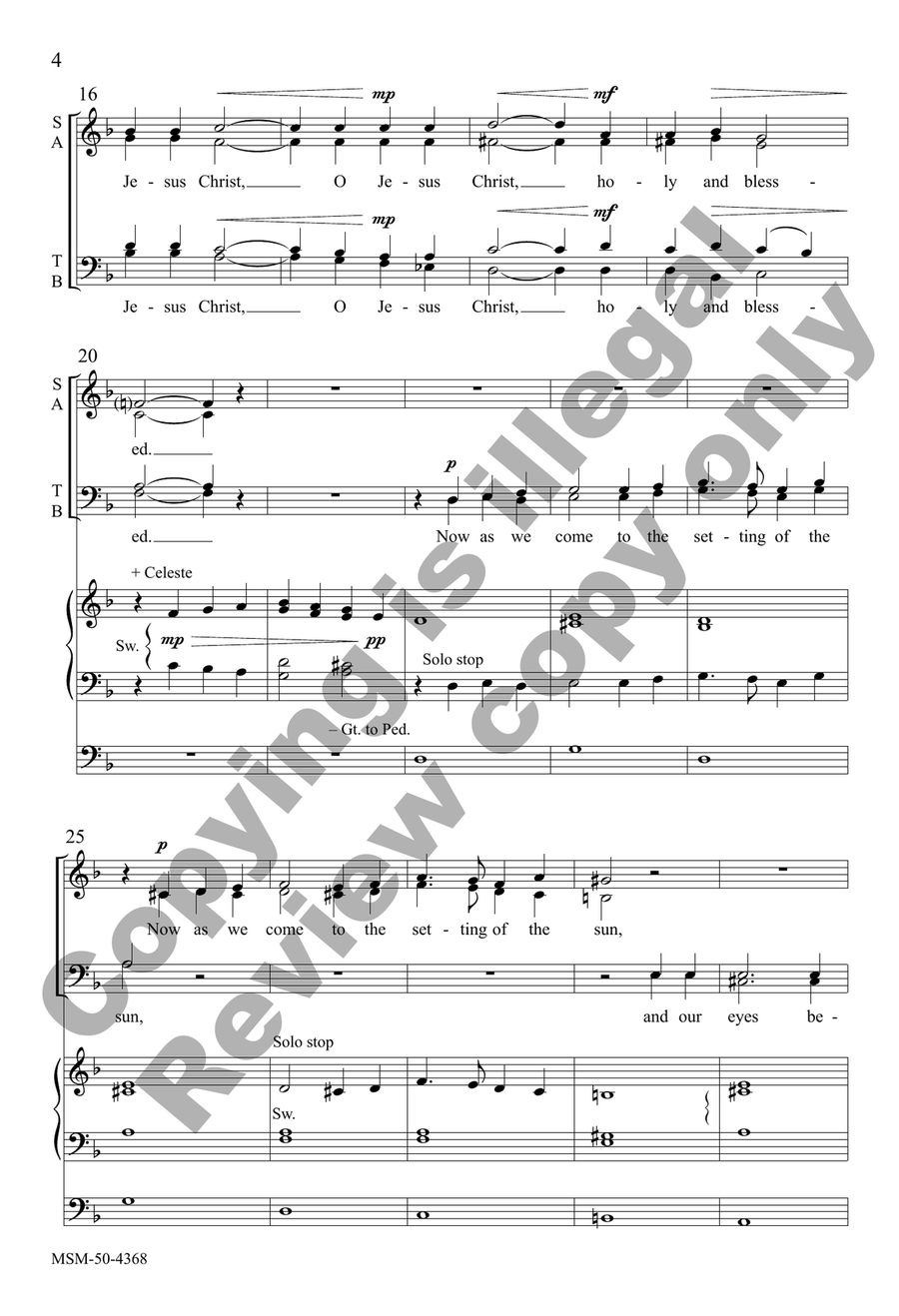 O Gracious Light O Gracious Light 4-Part scores gallery preview page 4