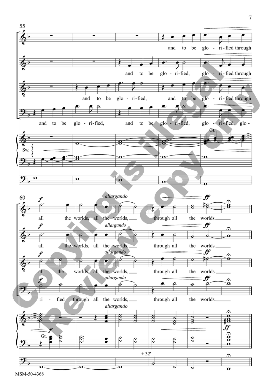 O Gracious Light O Gracious Light 4-Part scores gallery preview page 7