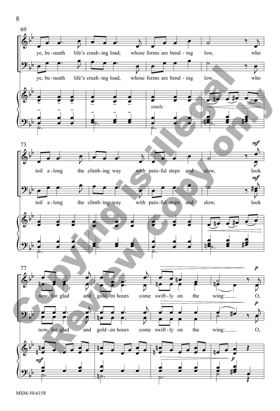 Hear the Angels Sing (Choral Score) 4-Part scores gallery preview page 8