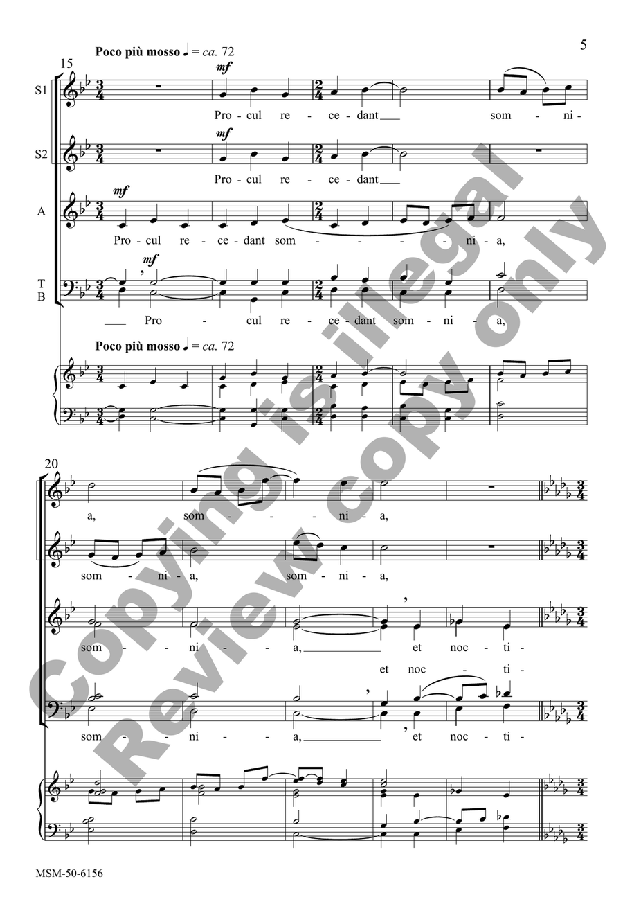 Te lucis ante terminum Te lucis ante terminum 4-Part scores gallery preview page 5