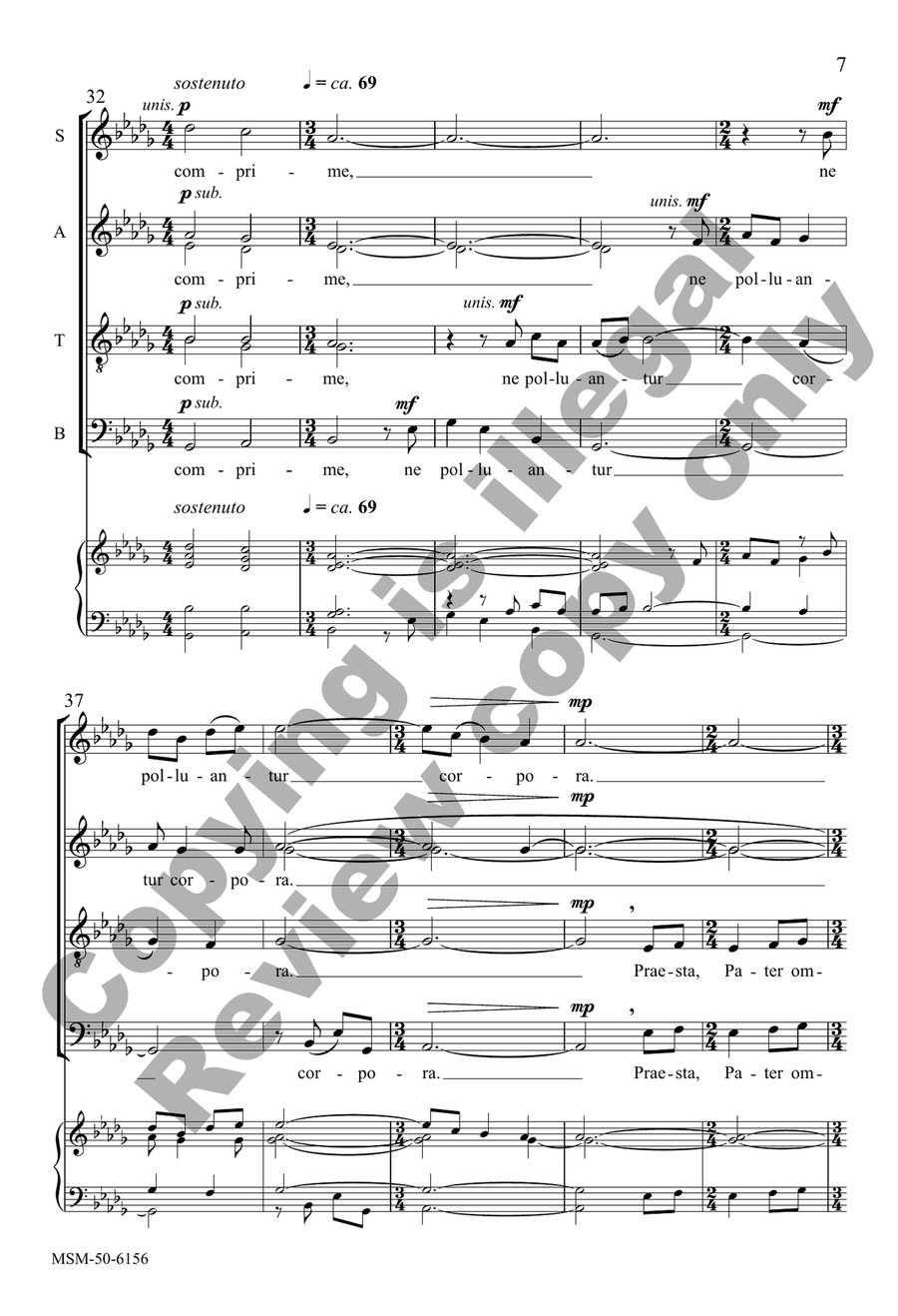 Te lucis ante terminum Te lucis ante terminum 4-Part scores gallery preview page 7