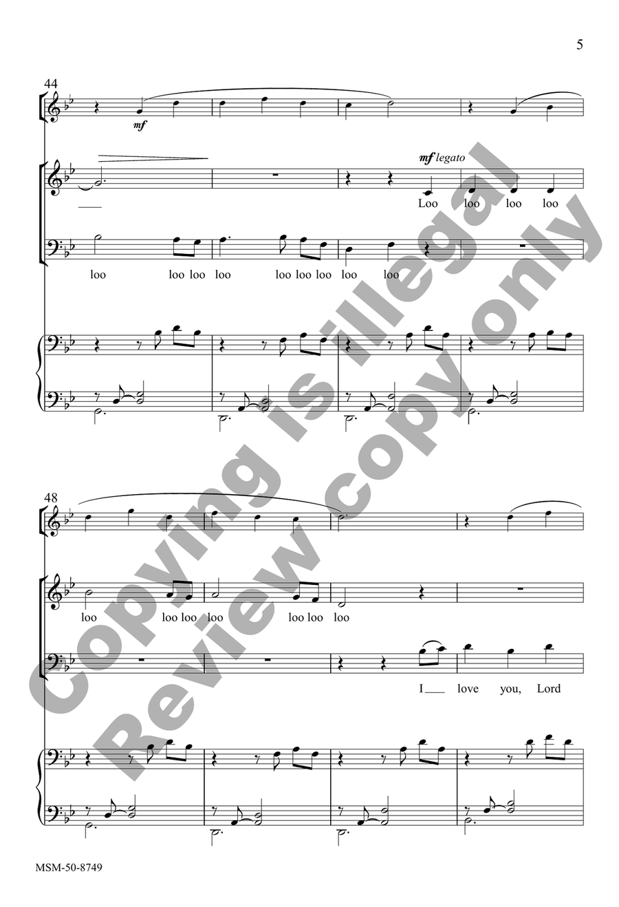 Away in a Manger (Choral Score) 4-Part scores gallery preview page 5