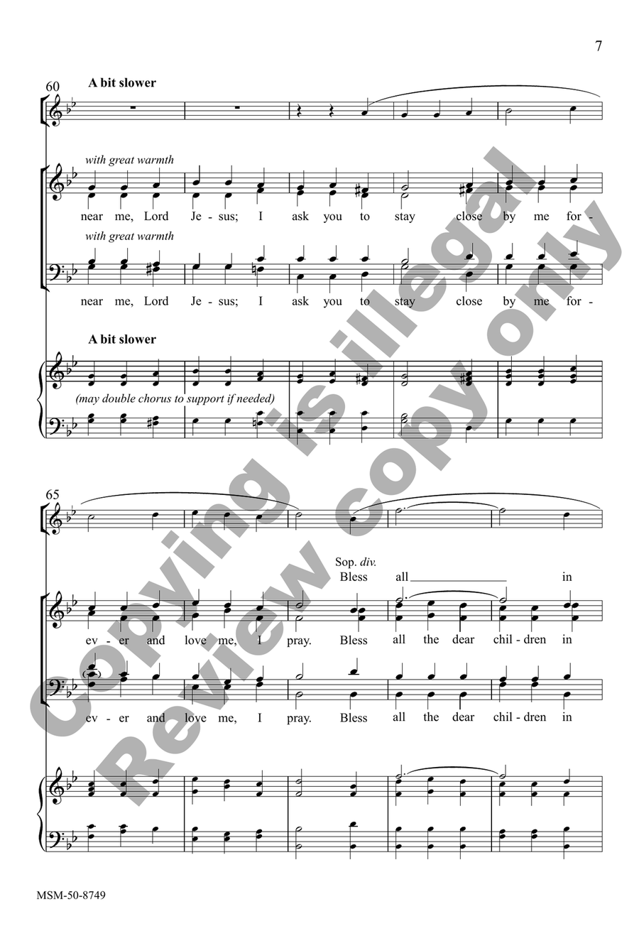 Away in a Manger (Choral Score) 4-Part scores gallery preview page 7