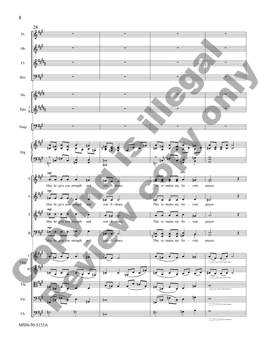 The Promise of the Call (Orchestra Score) Choir scores gallery preview page 6