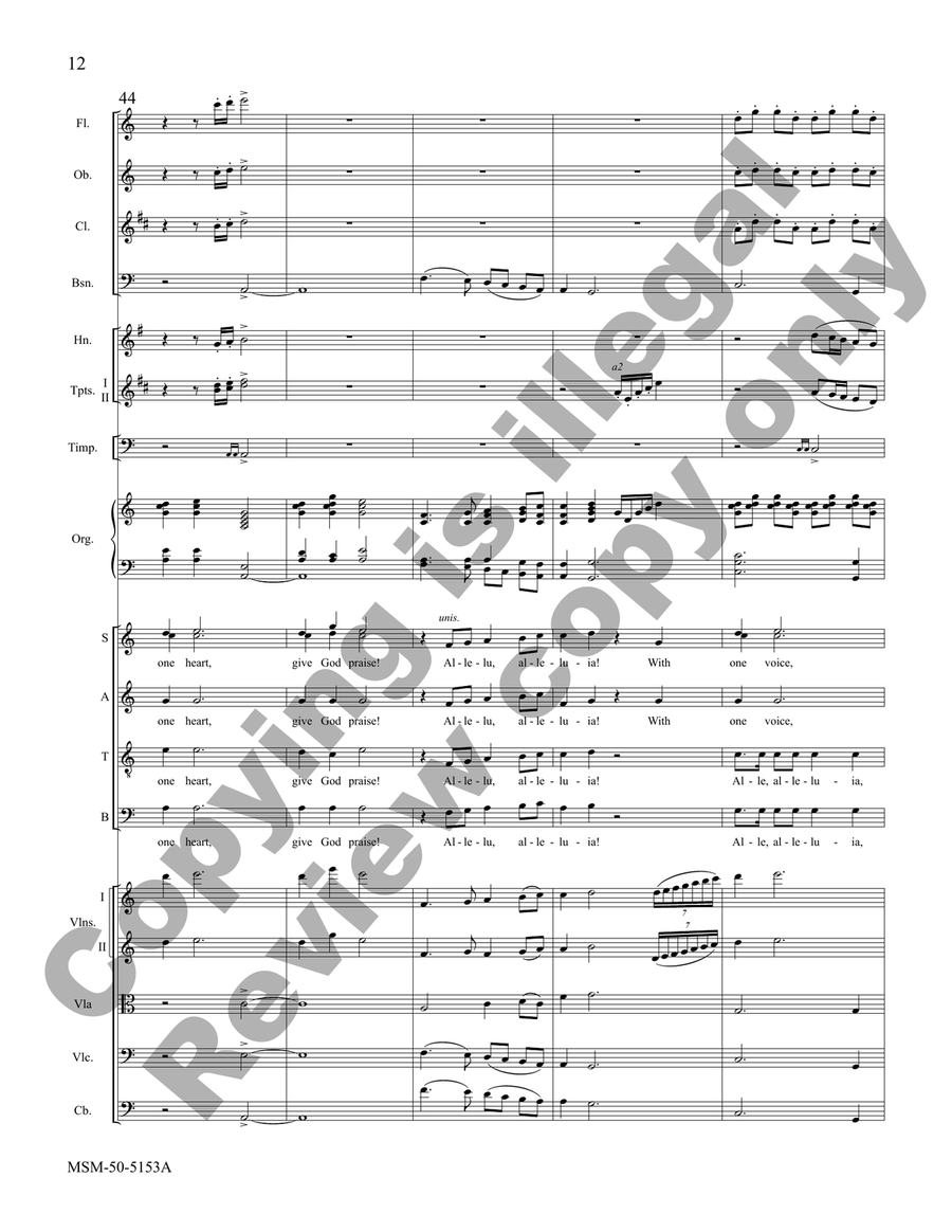 The Promise of the Call (Orchestra Score) Choir scores gallery preview page 8