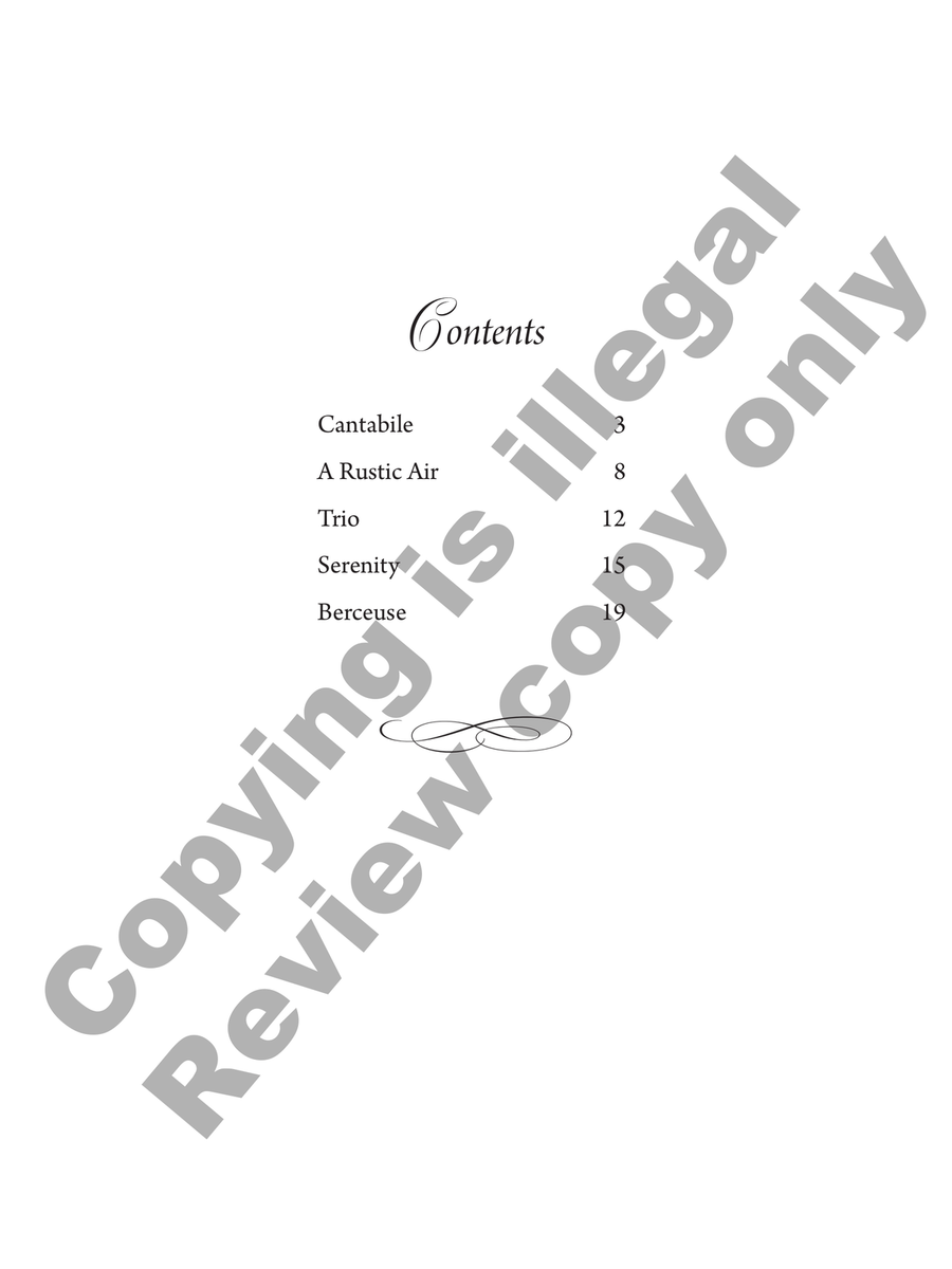 Five Lyrical Pieces for Organ Organ Solo scores gallery preview page 2
