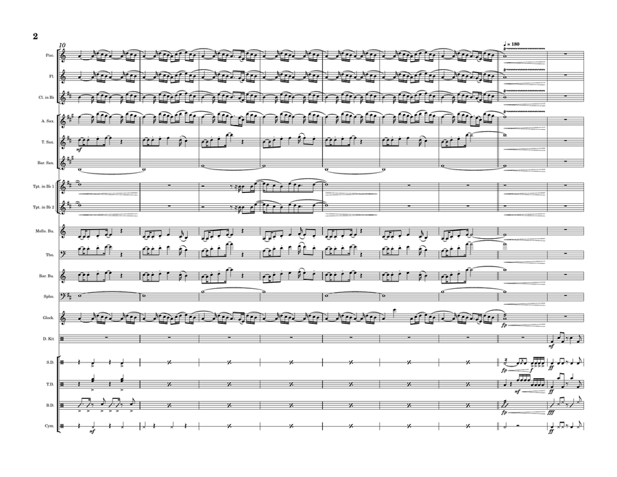 Baile Inolvidable Baile Inolvidable Marching Band scores gallery preview page 2