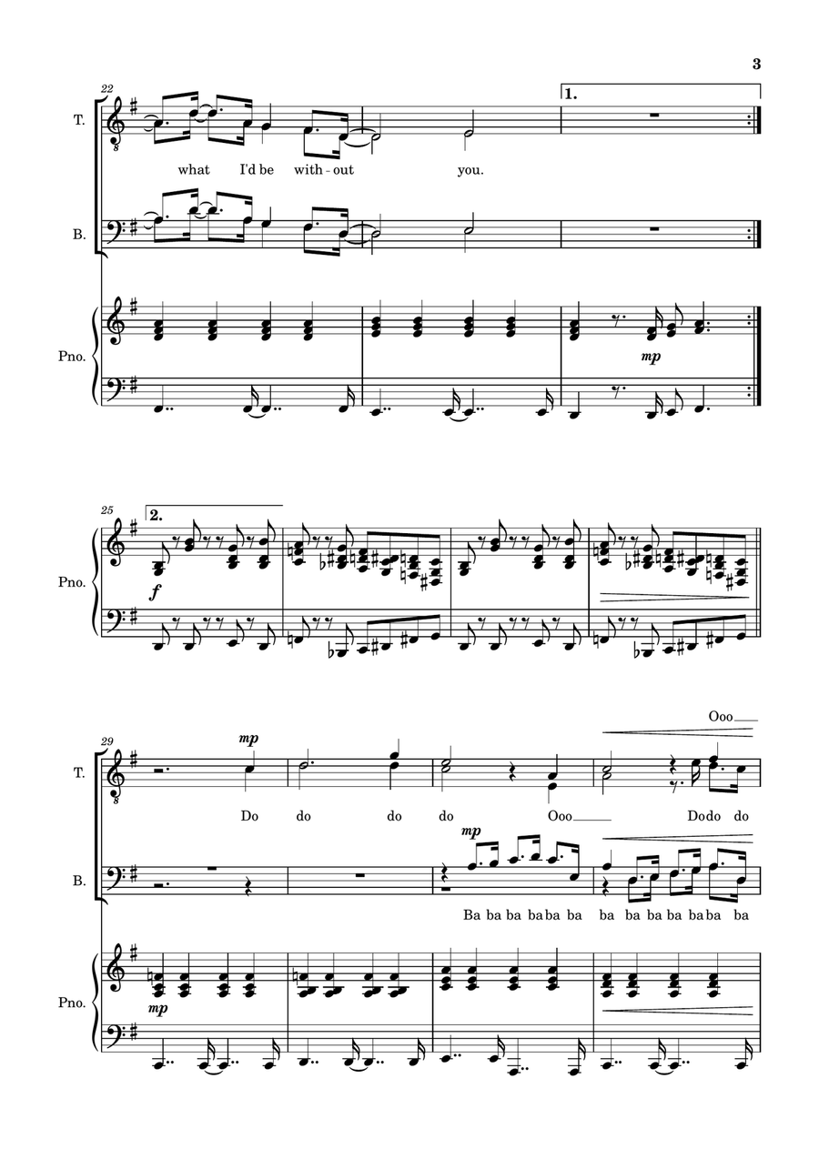 God Only Knows God Only Knows TTBB scores gallery preview page 3