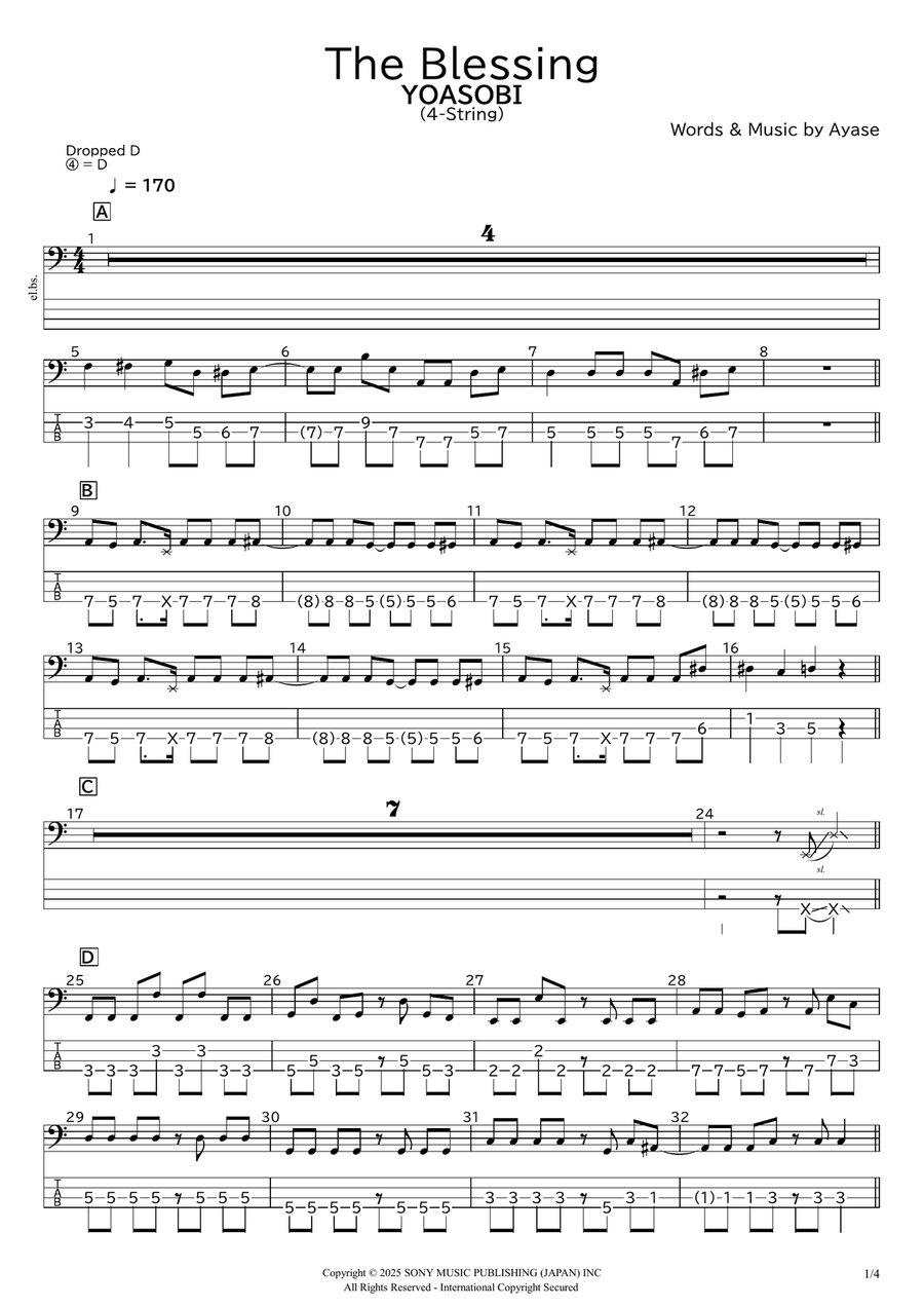 The Blessing Acoustic Guitar scores gallery preview page 1
