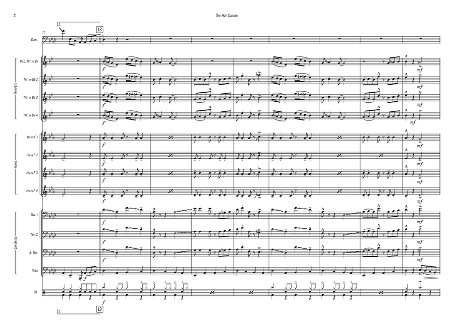 The Hot Canary The Hot Canary Baritone Horn TC scores gallery preview page 2
