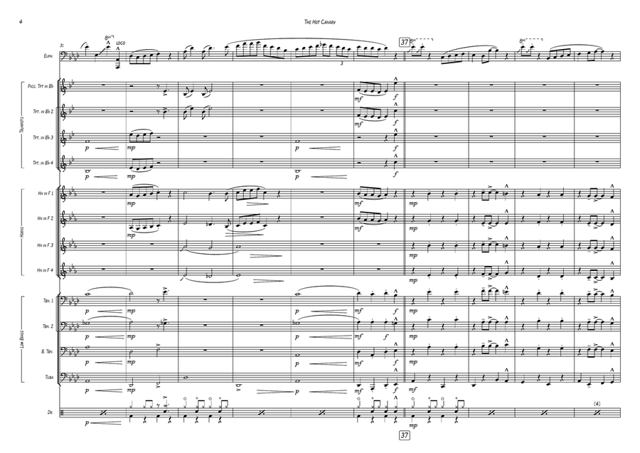 The Hot Canary The Hot Canary Baritone Horn TC scores gallery preview page 4
