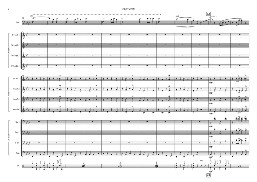 The Hot Canary The Hot Canary Baritone Horn TC scores gallery preview page 6