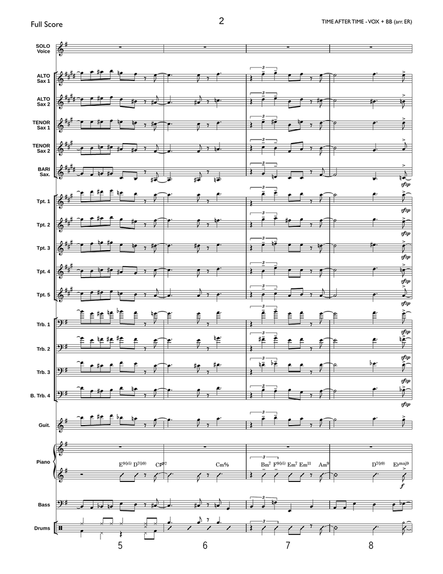 Time After Time Jazz Ensemble scores gallery preview page 3