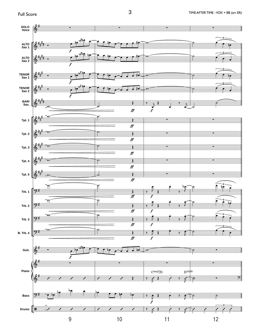 Time After Time Jazz Ensemble scores gallery preview page 4