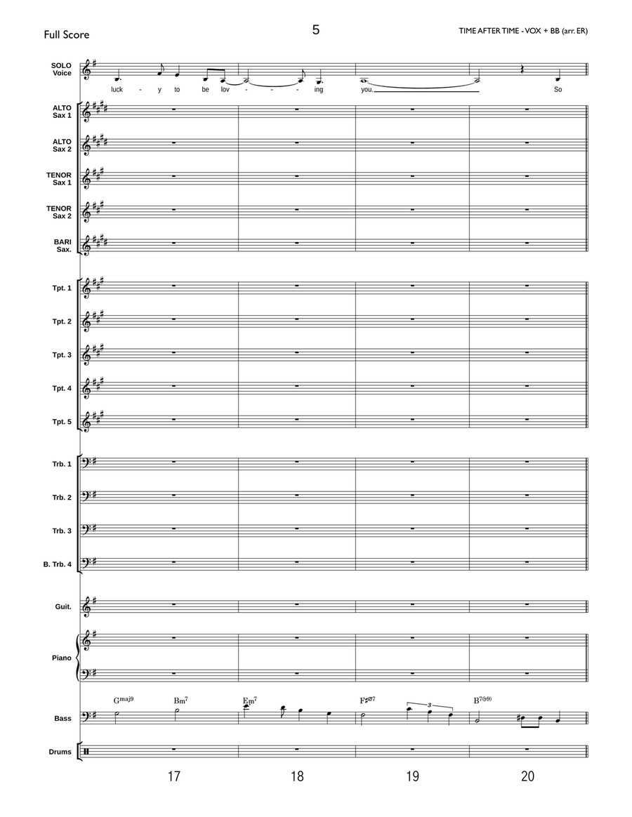 Time After Time Jazz Ensemble scores gallery preview page 6