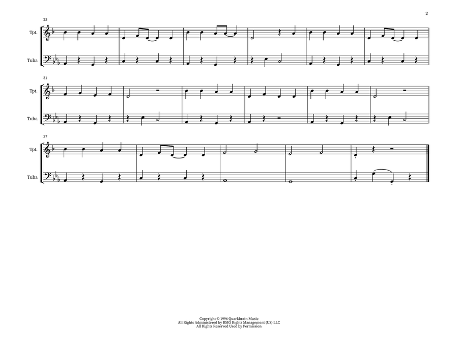 Spooky Scary Skeletons Spooky Scary Skeletons Brass Duet scores gallery preview page 2