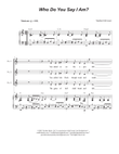 Who Do You Say I Am? (2-part choir - (TB)