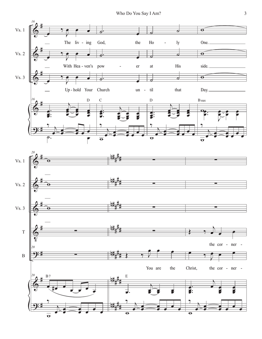 Who Do You Say I Am? (2-part choir - (TB) TB scores gallery preview page 3