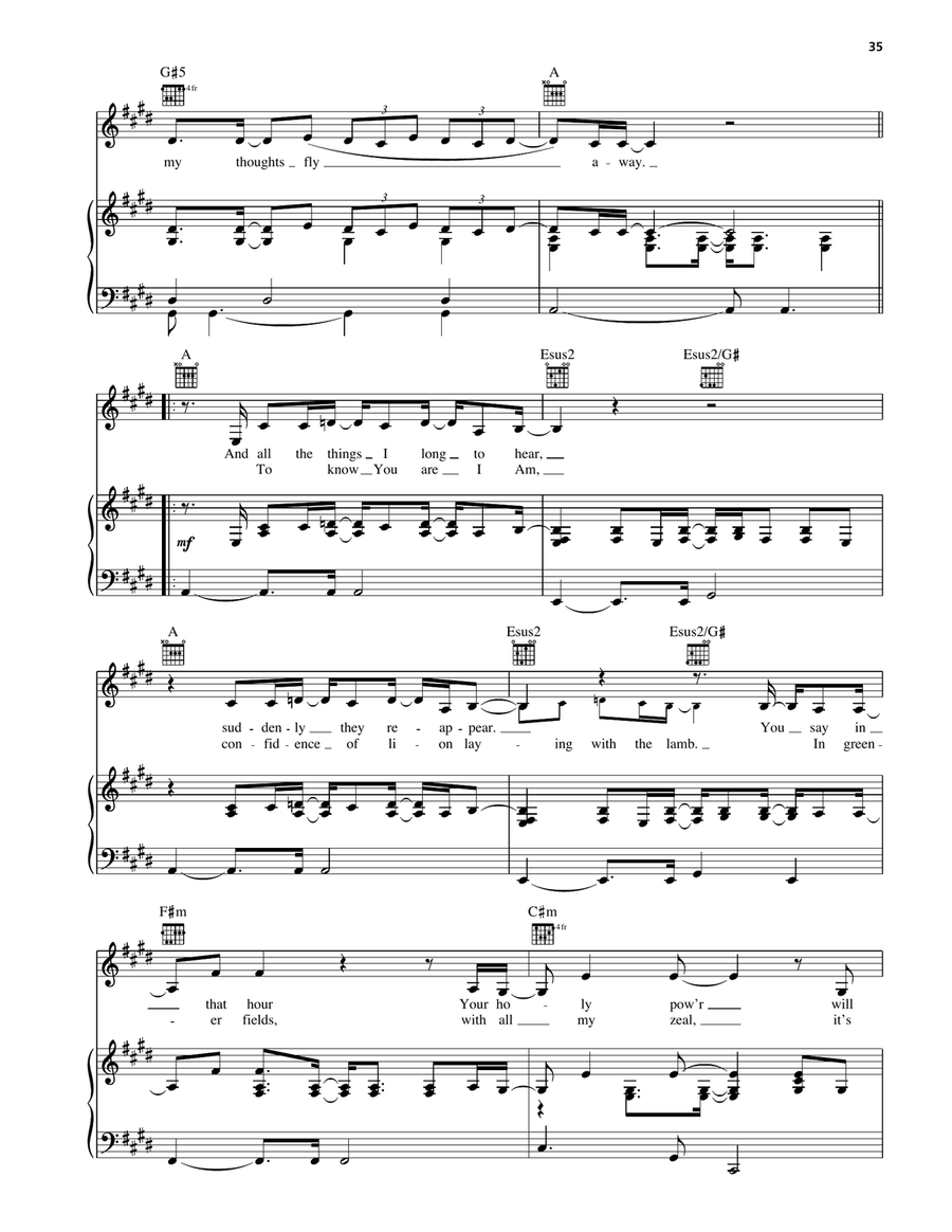 You Answer Me You Answer Me Piano, Vocal, Guitar scores gallery preview page 2
