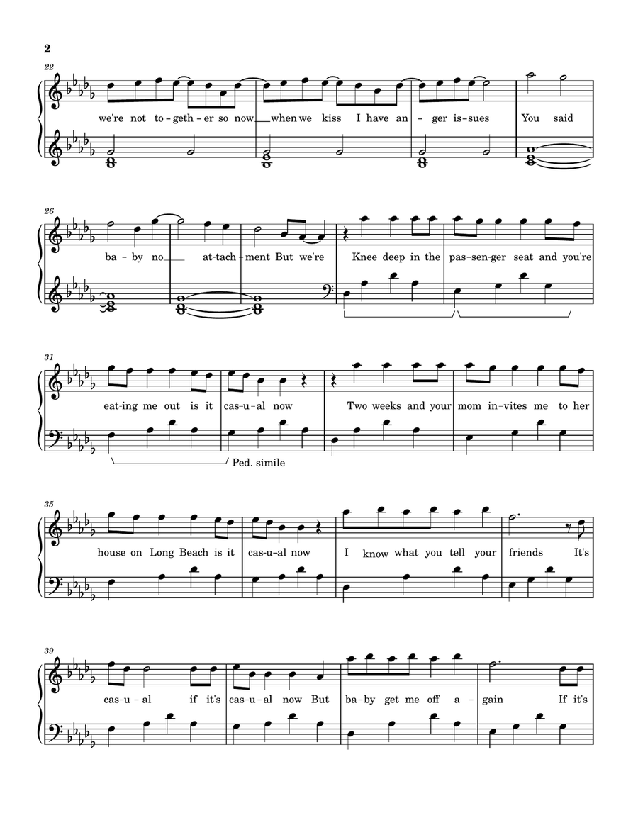 Casual Casual Easy Piano scores gallery preview page 2