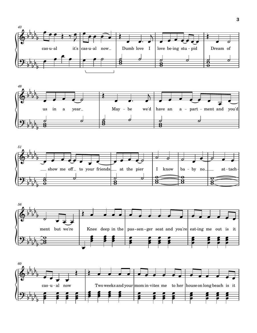Casual Casual Easy Piano scores gallery preview page 3