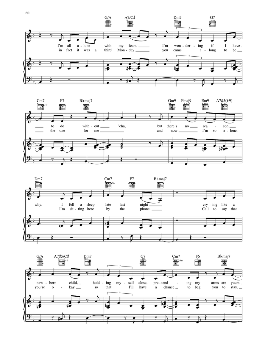 I Get Lonely I Get Lonely Piano, Vocal, Guitar scores gallery preview page 3