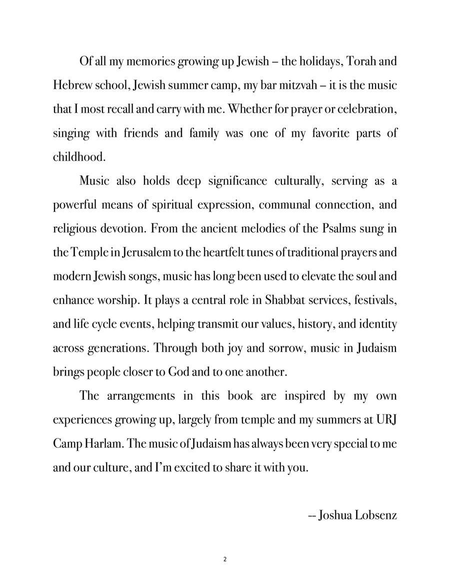 Easy Jewish Songbook: 10 Classic Songs Easy Piano scores gallery preview page 3