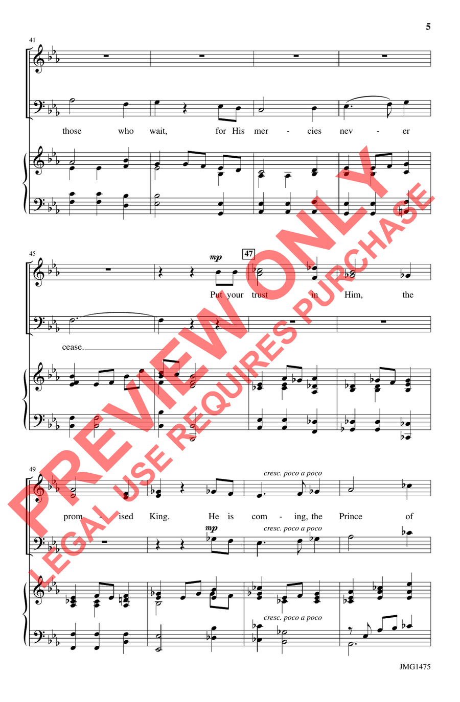 Advent Peace - Orchestration 4-Part scores gallery preview page 5