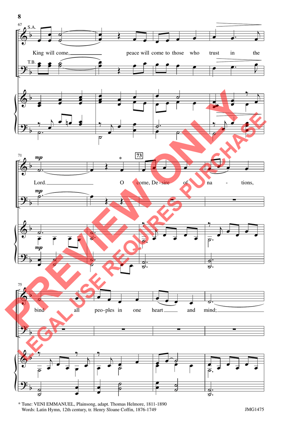 Advent Peace - Orchestration 4-Part scores gallery preview page 8