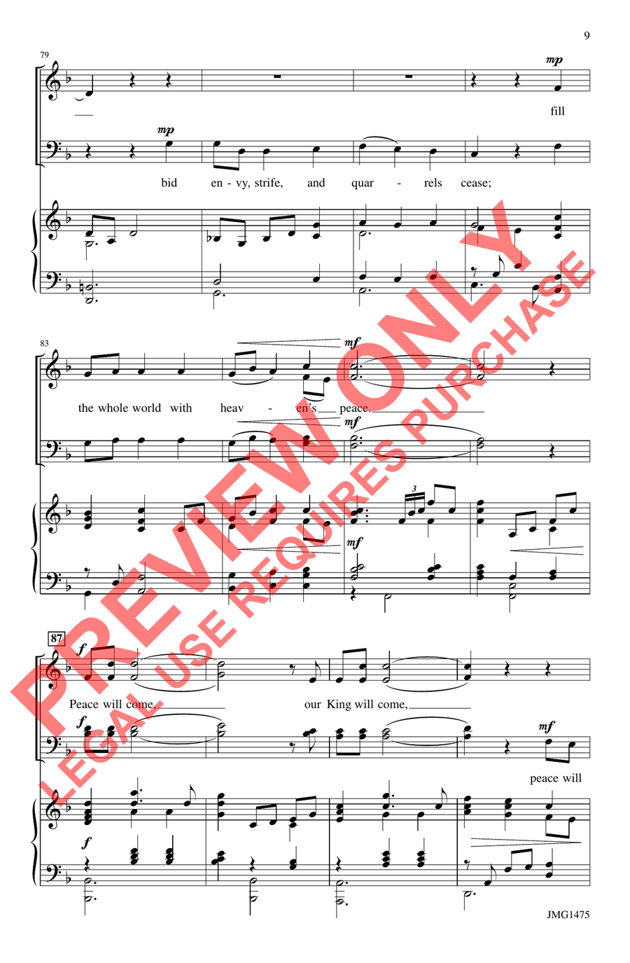 Advent Peace - Orchestration 4-Part scores gallery preview page 9