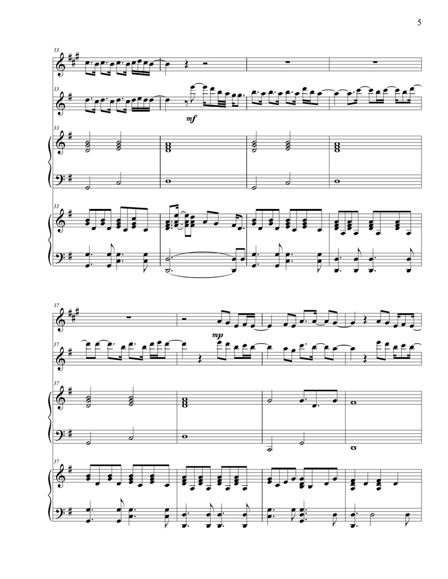 Lead Me To The Cross Lead Me To The Cross Woodwind Duet scores gallery preview page 5
