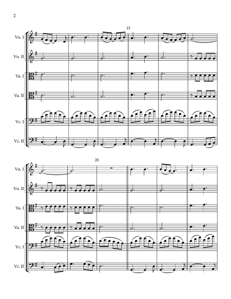 To Know Him Is To Love Him String Orchestra scores gallery preview page 2