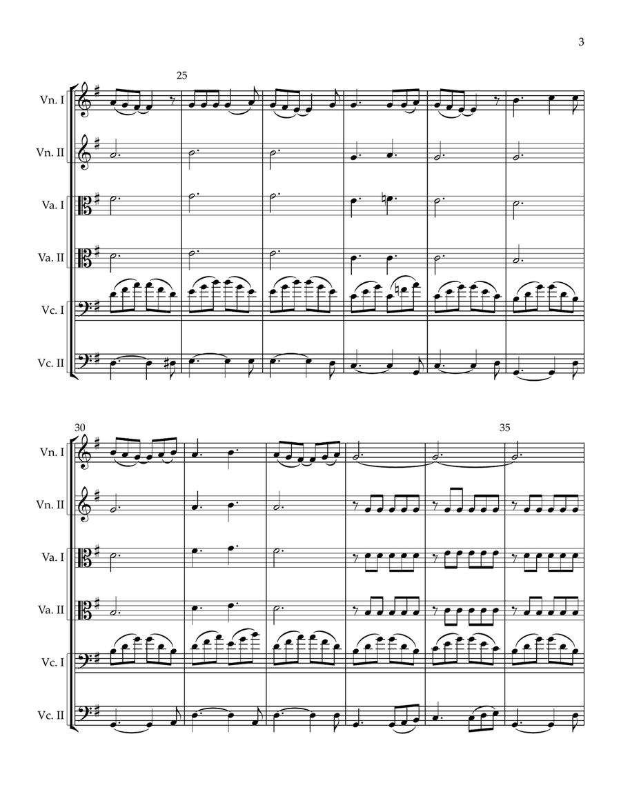 To Know Him Is To Love Him String Orchestra scores gallery preview page 3