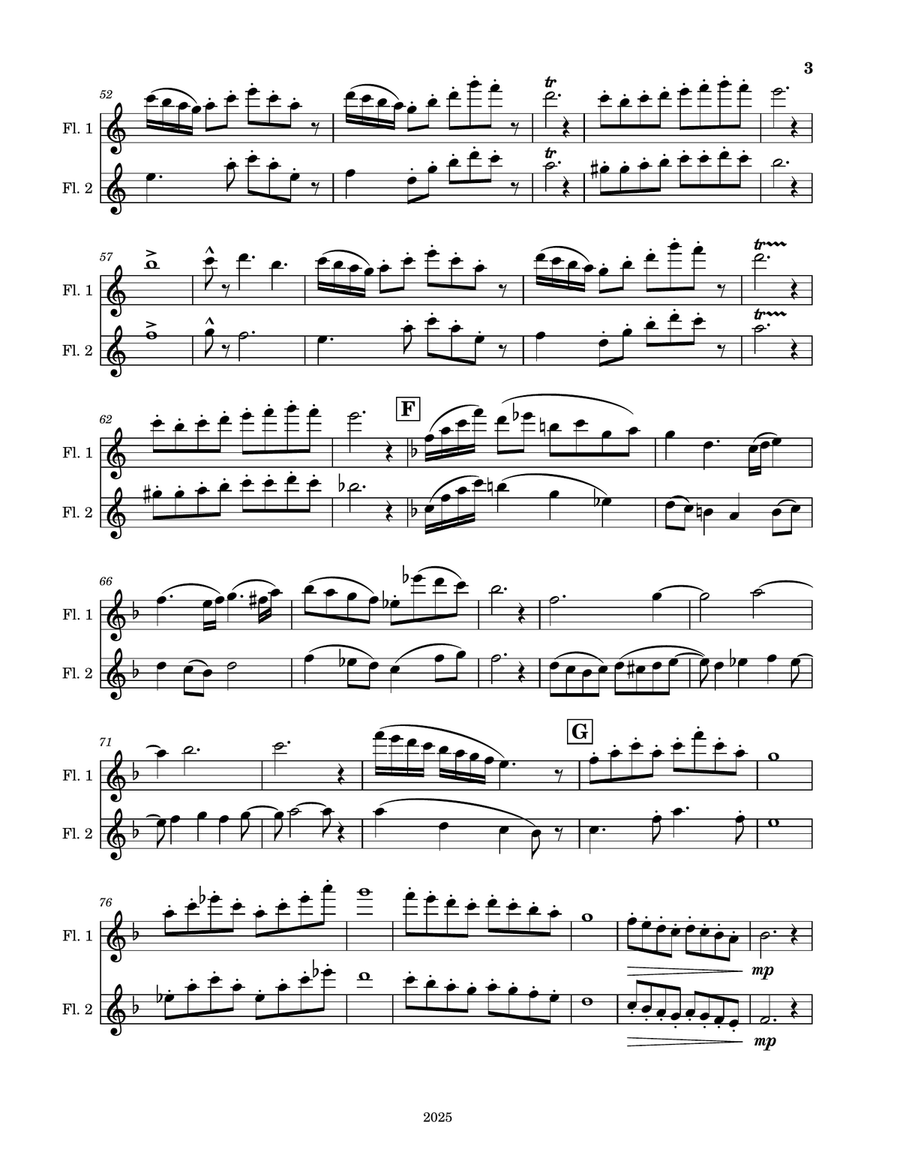 Sunny May Sunny May Flute Duet scores gallery preview page 3