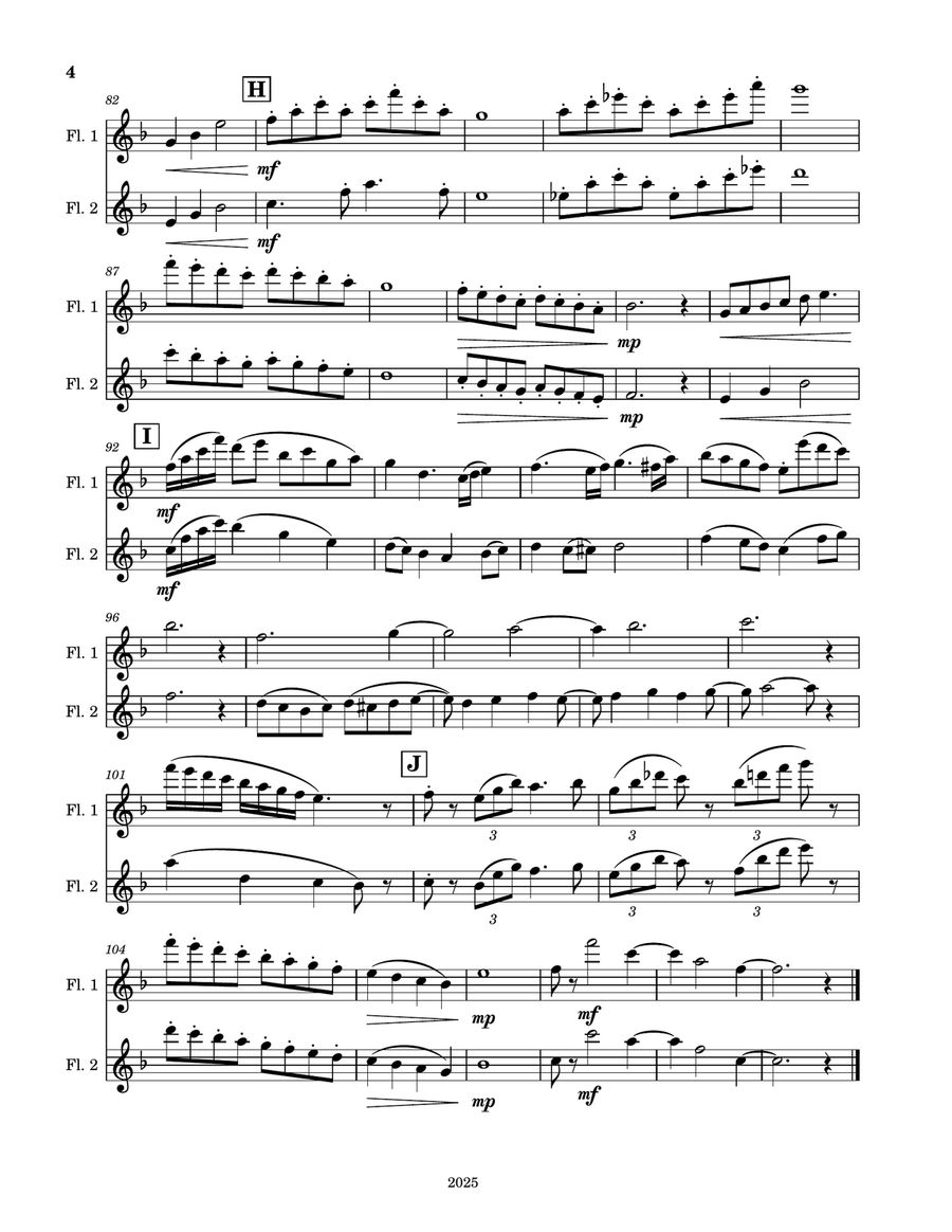 Sunny May Sunny May Flute Duet scores gallery preview page 4